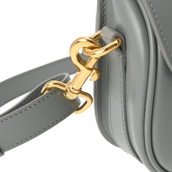 CHRISTIAN DIOR Bobby Small Bag Grey Calf Shoulder - Picture 9 of 12